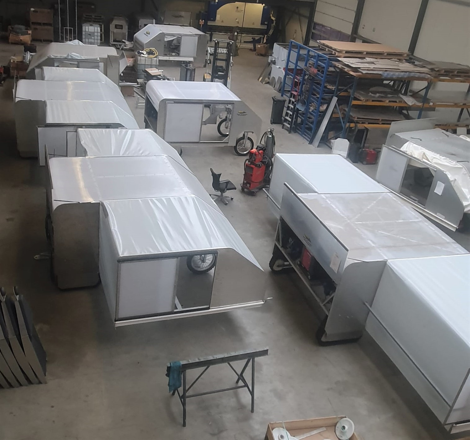 Productie huidige selectiewagens in volle gang